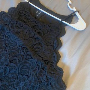 Fortune + Ivy Scalloped lace blouse